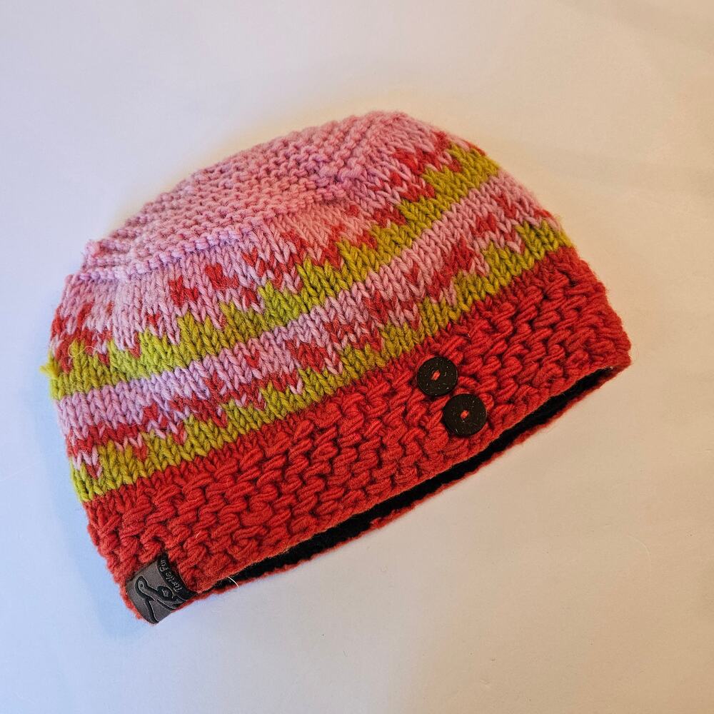 Turtle Fur Hand-Knit Wool Fleece-Lined Beanie
